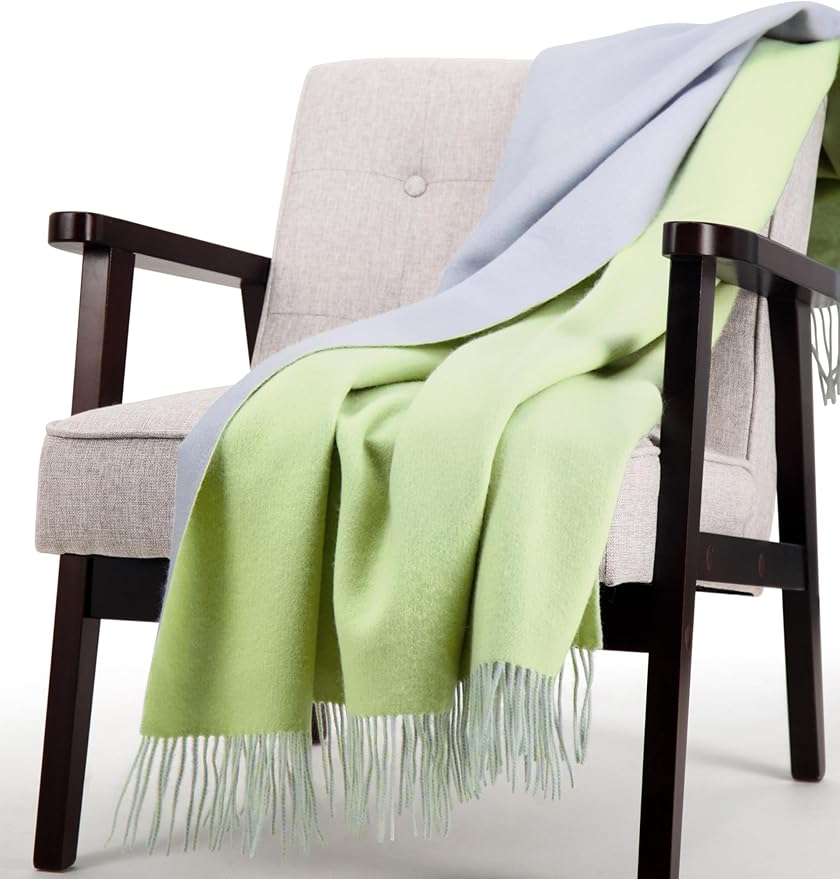 Alashan Cashmere Blend Double Faced Throw-Super Soft and Luxe Fabric- Perfect - Image 2