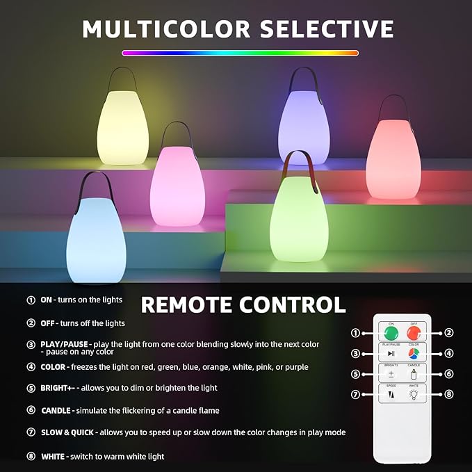 uuffoo Portable Outdoor Table Lamp - Image 2