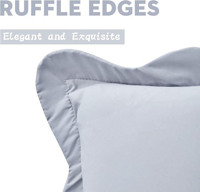 CHIXIN Microfiber Standard Pillow Shams Set of 2 - Image 7