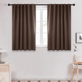 Deconovo Blackout Curtains for Kitchen Window Back Tab and Rod Pocket Curtains by Deconovo