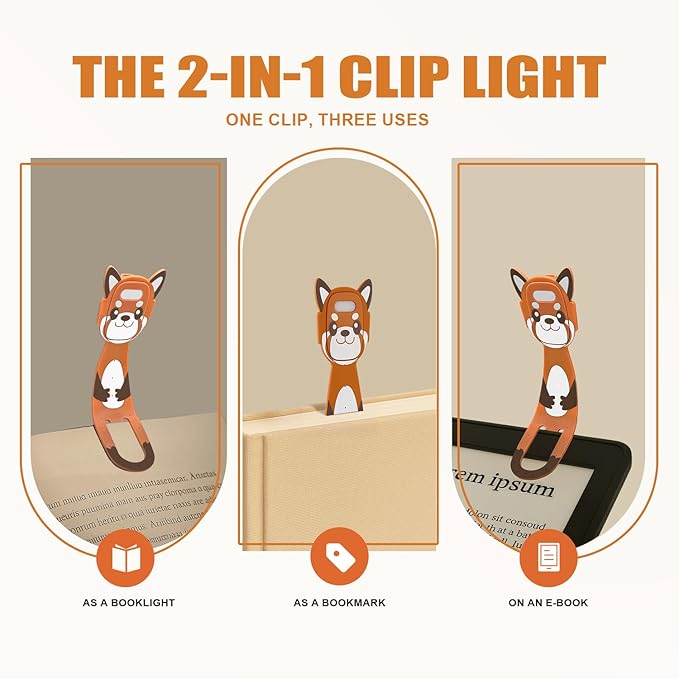 Rechargeable Book Light for Kids at Night – Portable Clip-On LED Light - Image 6