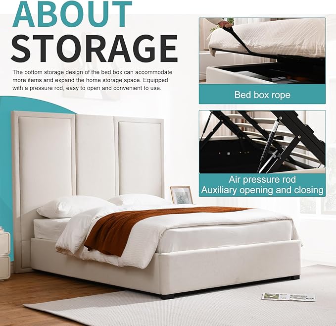 YUHUASHI Queen Size Bed Frame - Image 5