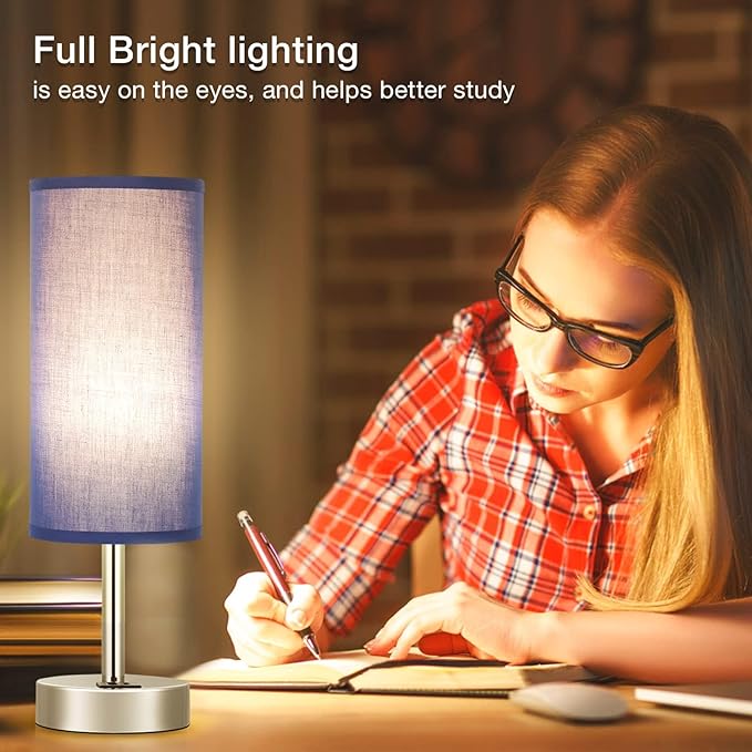 Navy Blue Touch Lamp for Boys - Image 6