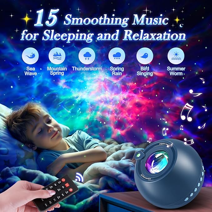 Bedroom Decor Boy Gift Lava Lamp Room Decor 15 White Noise Sound Machine - Image 3