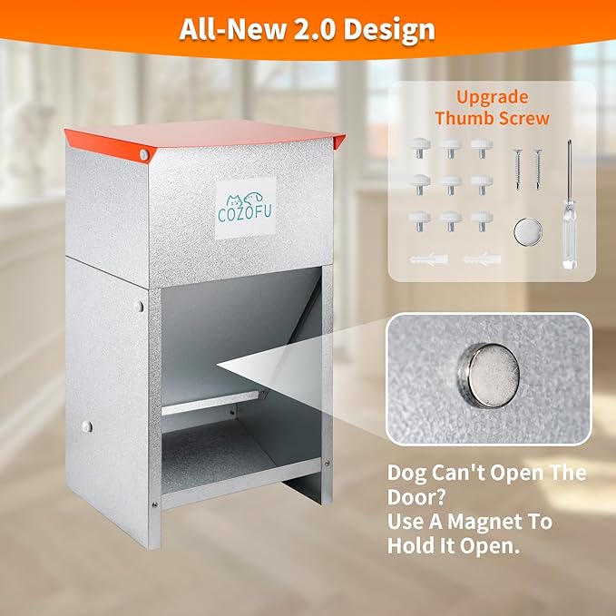Dog Feeder - Galvanized Metal Pet Food Station - Image 6