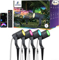APPECK Smart Outdoor Spot Lights 24W, RGBCW Color Changing Landscape Lights 4 by APPECK