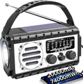 QAUYYW Emergency Radio, 20000mAh/74000mWh Weather Radio, Solar Hand Crank Radio by QAUYYW