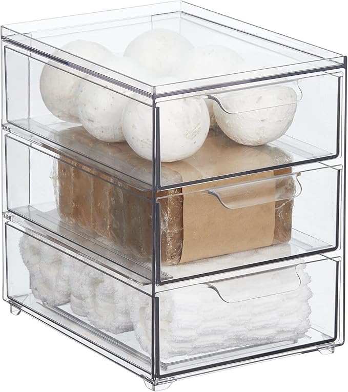 mDesign Plastic Stackable Organizer by mDesign