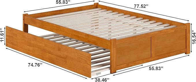 AFI Concord Full Solid Wood Platform Bed - Image 2