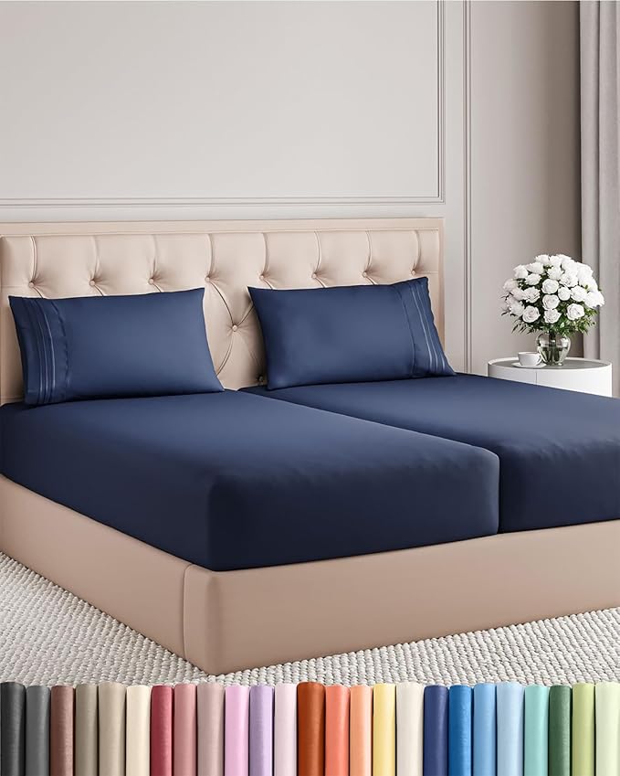 Split King Size 5 Piece Sheet Set by CGKUnlimited