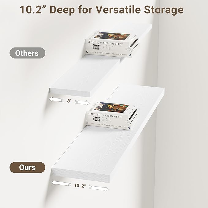 Vivelove 10 in Deep Floating Shelves - Image 4