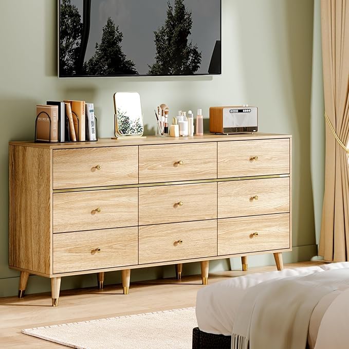 9 Drawer Dresser, Wooden Bedroom Drawer Dresser - Image 8