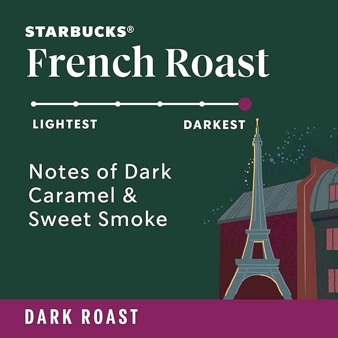 Starbucks Ground Coffee, Dark Roast Hot or Iced Coffee, French Roast, 28 oz - Image 4