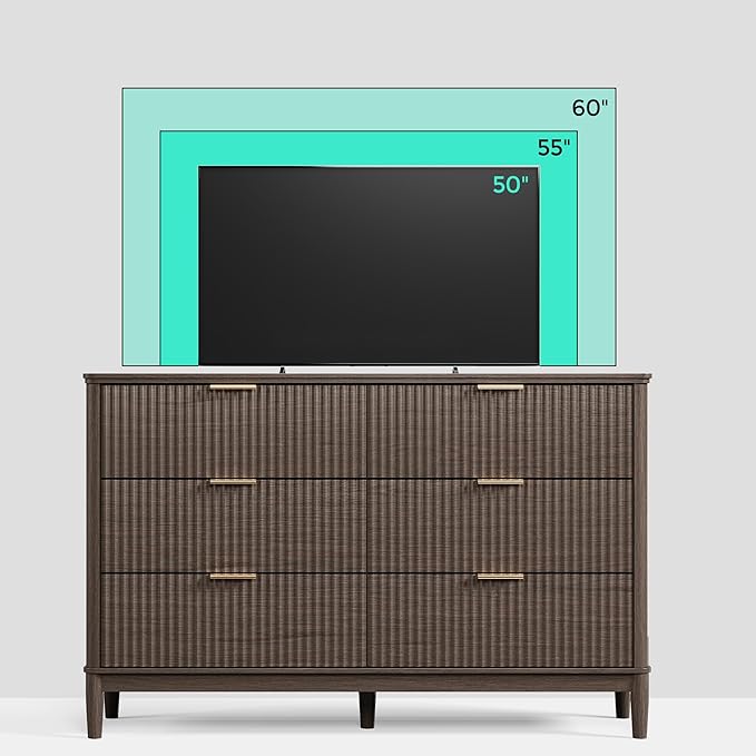 LINSY Fluted Dresser for Bedroom - Image 7