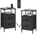 WLIVE Night Stand Set 2, Bedside Tables by WLIVE