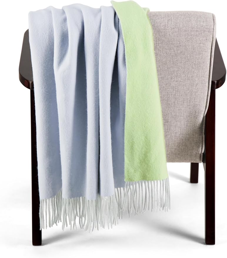 Alashan Cashmere Blend Double Faced Throw-Super Soft and Luxe Fabric- Perfect - Image 4