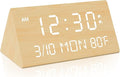 Kogonee Wooden Digital Alarm Clock, 0-100% Dimmer, 2 Alarm Settings, by Kogonee