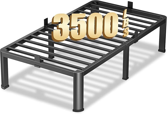 14 Inch Twin XL Heavy Duty 3500 lbs Bed Frame by VIPSHOW