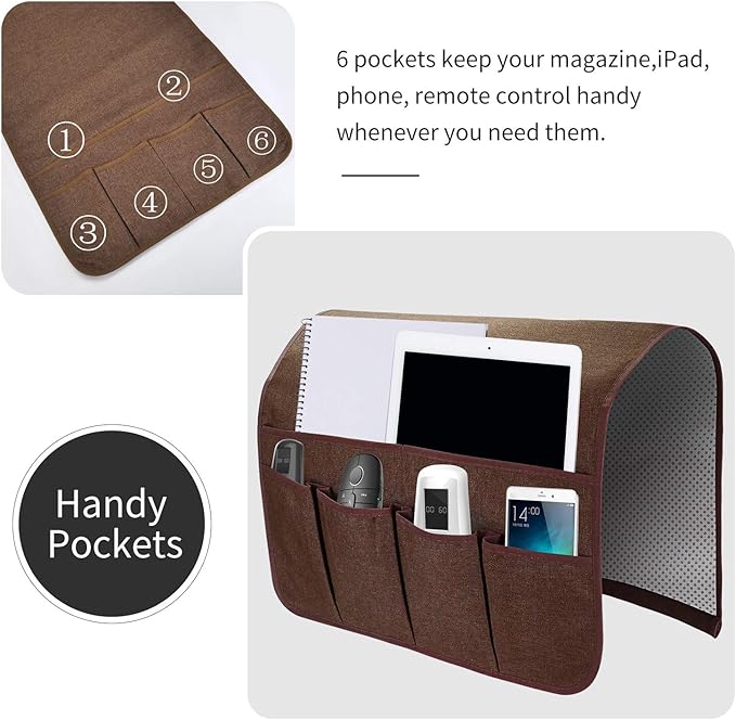 Sofa Armrest Organizer, Remote Control Holder - Image 4