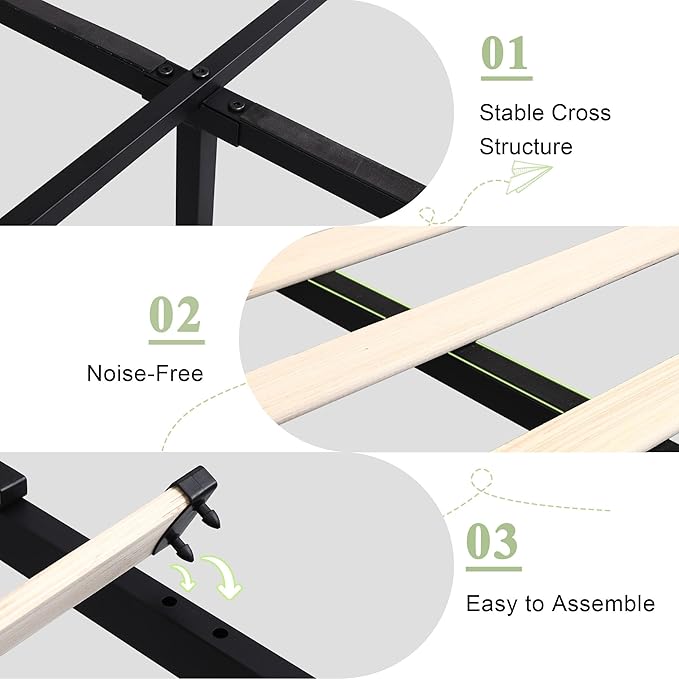 Feonase Upholstered Queen Size Bed Frame - Image 6