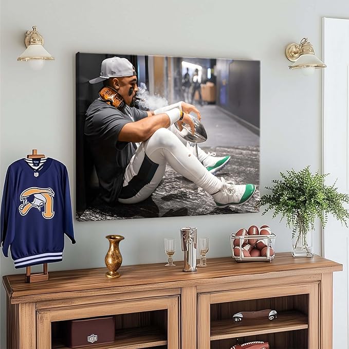 B.B.F MAKE 2025 Super Canvas Bowl Wall Art Champions Eagles Poster Print - Image 3