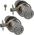 iulock Smart Door Knob with Keypad and Key, Keyless Entry Door Lock with Rubber by iulock