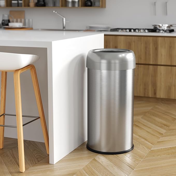 iTouchless 16 Gallon / 61 Liter Dual-Deodorizer Trash Can and Recycle Bin - Image 2