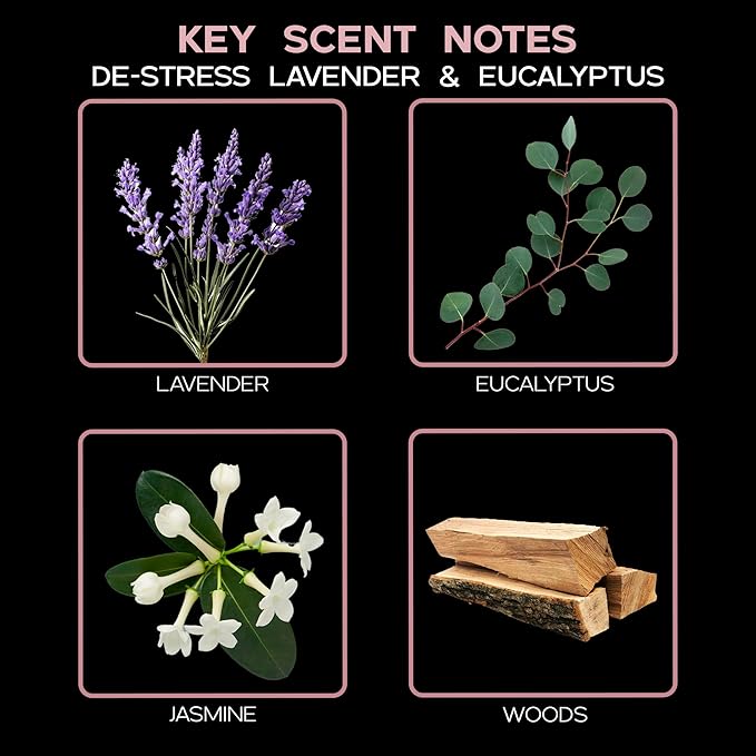 LOVSPA Reed Diffuser Set, DE-Stress Lavender Eucalyptus Scented Oil Diffuser - Image 6