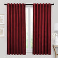 RYB HOME Red Velvet Curtains 72 inches by RYBHOME