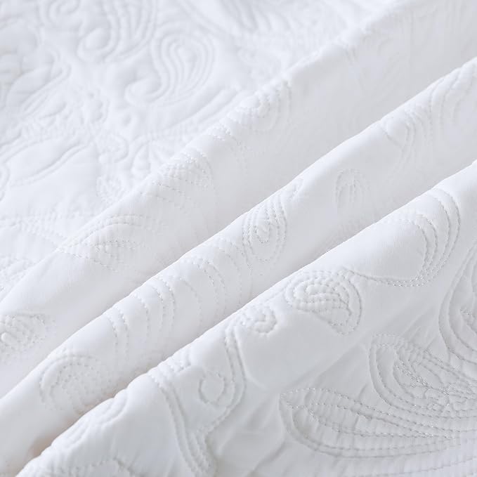 HoneiLife Oversized Queen Bedspreads 110x106- Queen Size Quilt Bedding Sets - Image 7