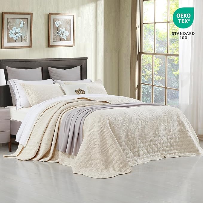 CHIXIN Bedspread Coverlet Set Queen Size - Image 2