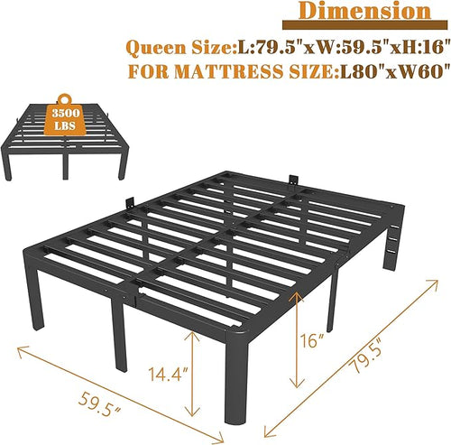 16 Inch Bed Frame Queen Size - Image 2