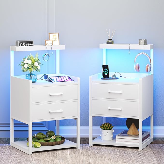 VIAGDO Nightstands Set of 2 by VIAGDO