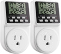 Techbee Indoor Digital Infinite Repeat Cycle Intermittent Outlet Timer Plug 24 by Techbee