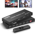 FERRISA 4x2 HDMI Matrix, 4K@60Hz 4 in 2 Out HDMI Switch Splitter by FERRISA