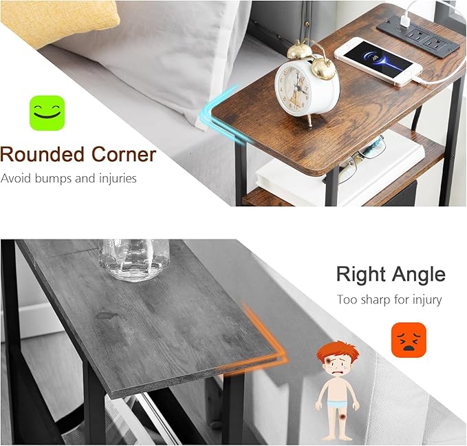 LOAKEKEL Narrow End Table Living Room - Image 7