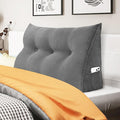 WOWMAX Triangular Headboard Pillow Twin Dorm Headboard Twin XL Bed Wedge Pillow by WOWMAX