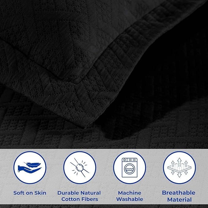 Superior 100% Cotton Basket Weave Bedspread - Image 6