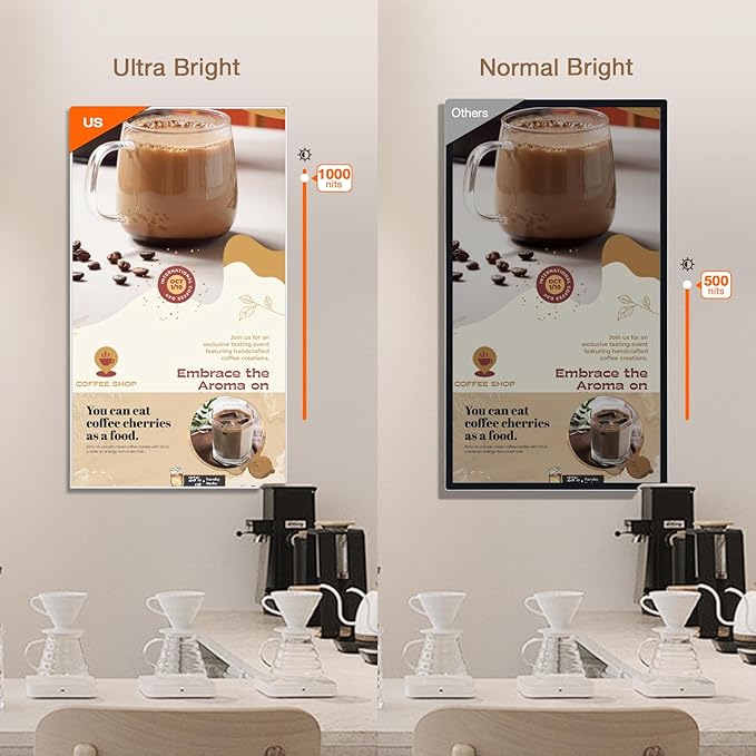 Canlarriz Digital Signage Display 55 inch Wall Mount Digital Menu Board - Image 4