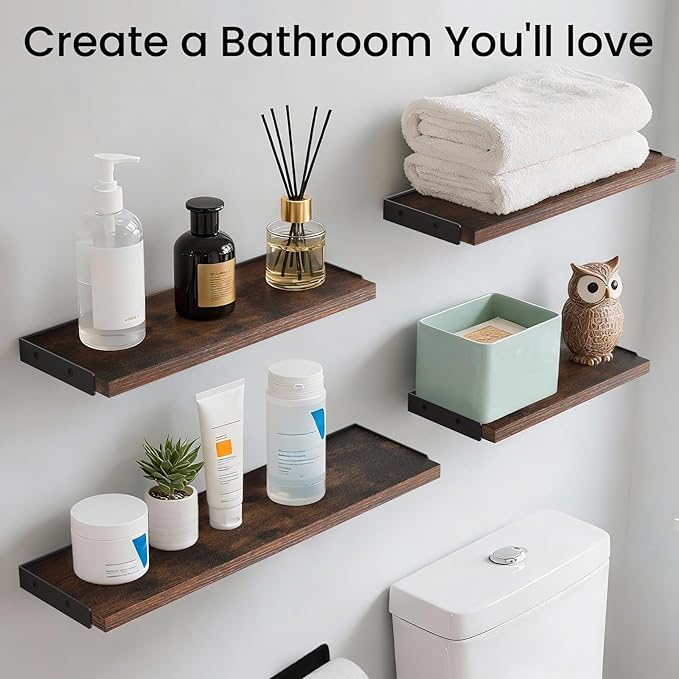 BAYKA Wall Shelves for Bedroom Decor, Floating Shelves for Wall Living Room - Image 2