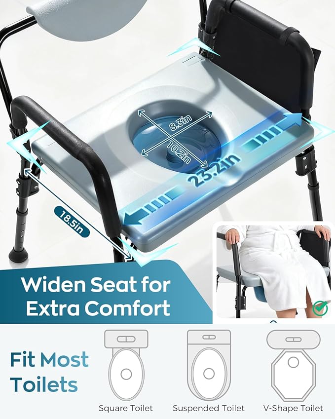 Bariatric Bedside Commode Chair - Image 4