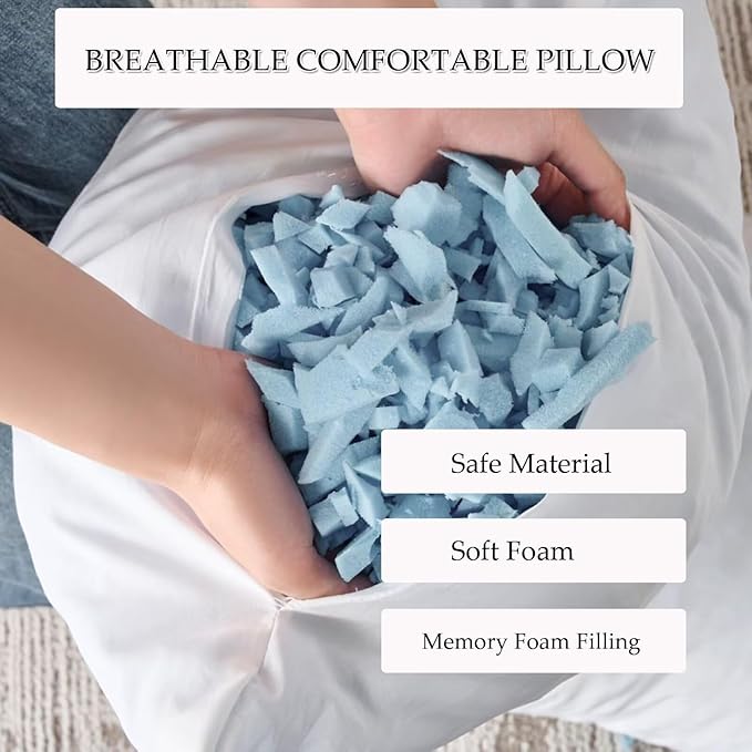 Luxury Shaggy Faux Fur Body Pillow, Fluffy Bed Pillows - Image 6