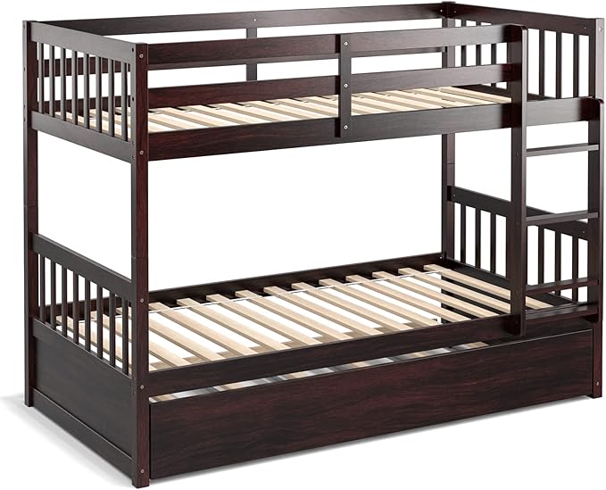 KOMFOTT Wood Twin Over Twin Bunk Bed - Image 9