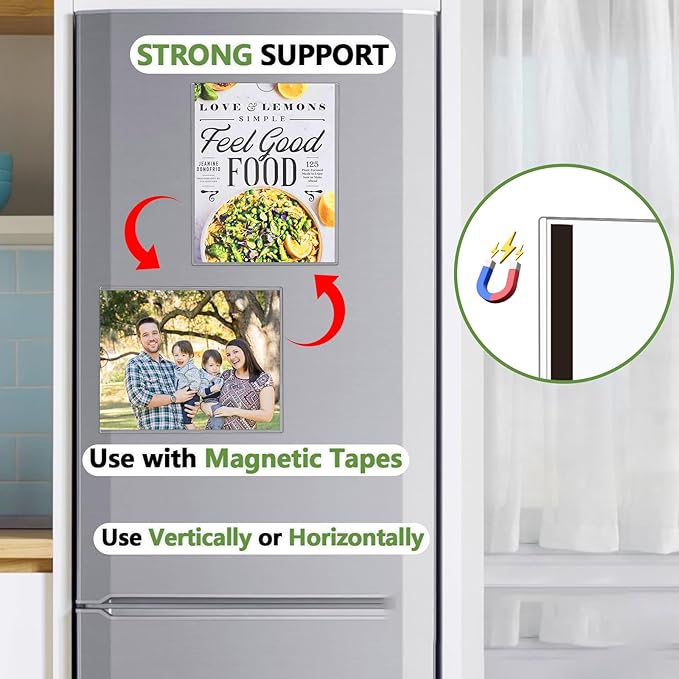Mutualsign 20 Pcs Wall Sign Holder 8.5"x11" Magnetic Sign Holder, Rigid Print - Image 6