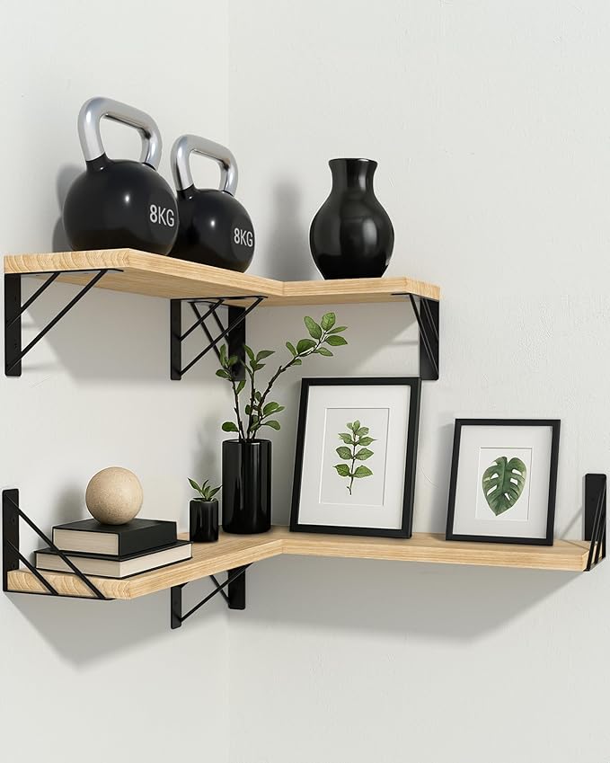 BAYKA Shelves for Bedroom Decor, Floating Wall Shelf for Living Room Kitchen - Image 9