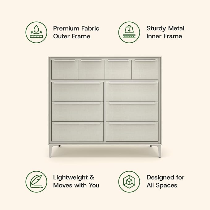 Naima Premium Fabric Dresser - Image 8