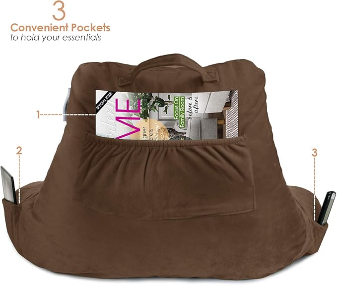 Nestl Reading Pillow with Shredded Memory Foam Designed - Image 5