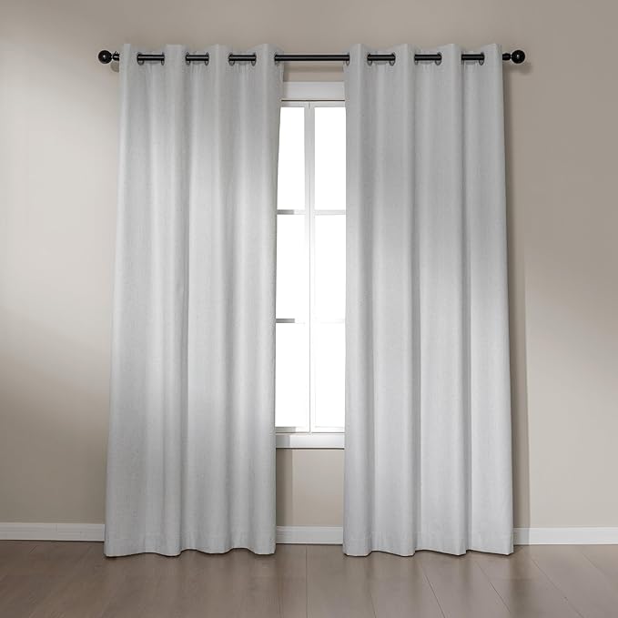 Amazon Basics Faux Linen Blackout Curtains by AmazonBasics