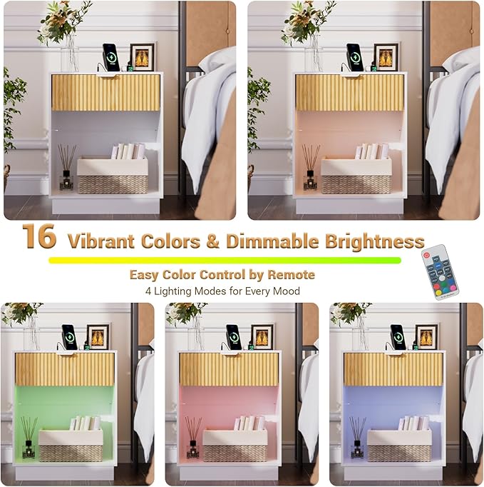 CMFYDAILY Fluted Nightstands Set of 2 - Image 4