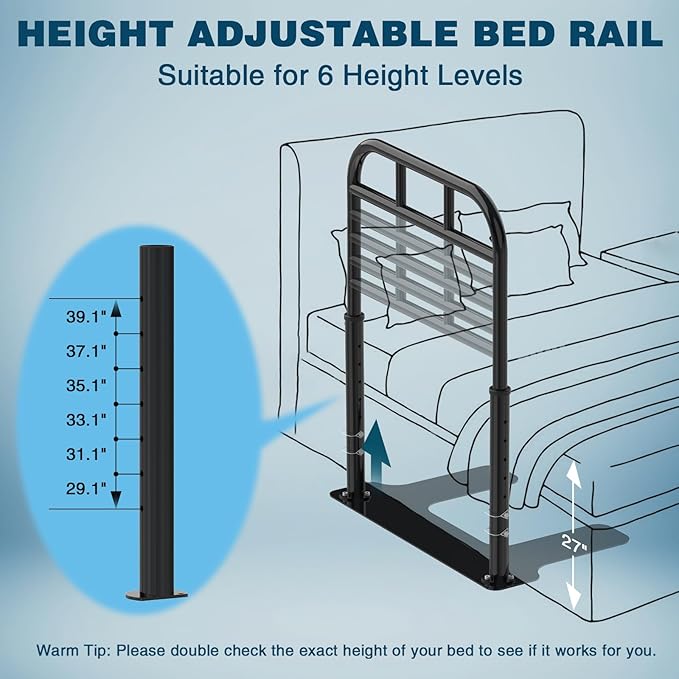 Bed Rail for Elderly Adults Safety, Heavy Duty Bed Rail - Image 3